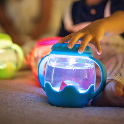 Glo Pals Mini Sensory Jar and Silicone Fun Filler Bundle - Blue: EACH