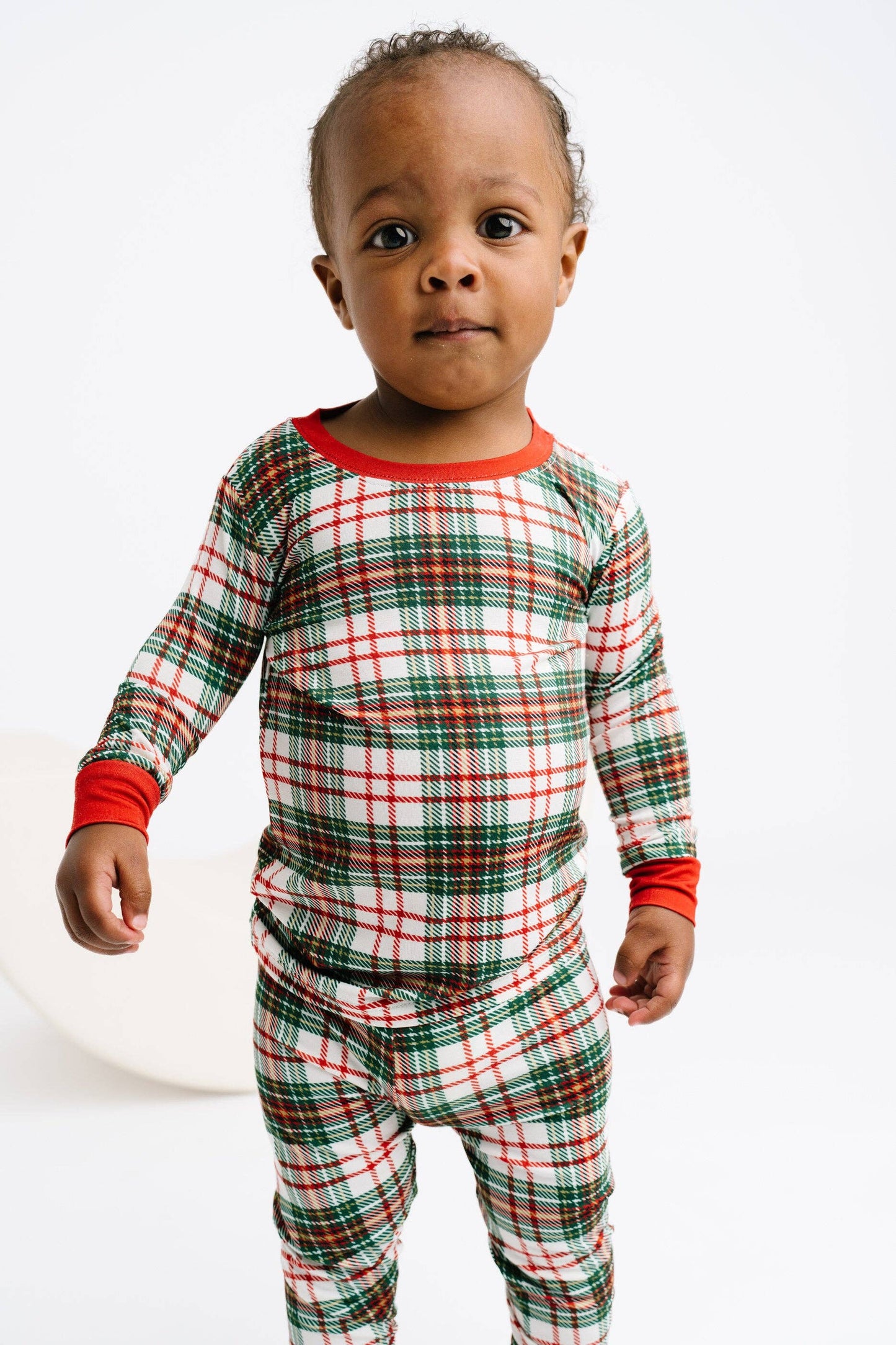 Christmas Plaid Bamboo Set