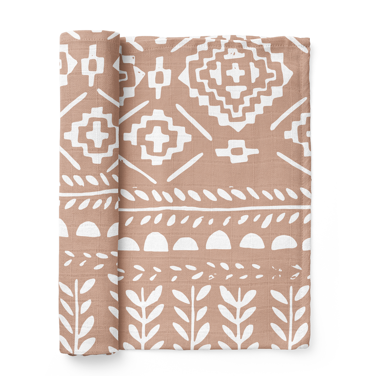 Muslin Swaddle Baby Blanket - Tapestry Swaddle: Green Spruce