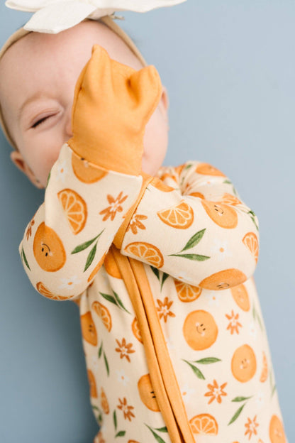 Orange Blossom Bamboo Sleeper: 2T