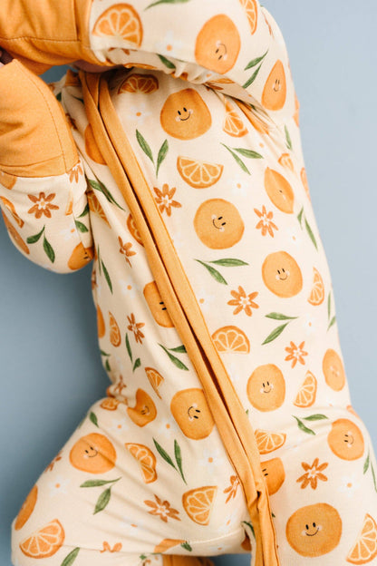 Orange Blossom Bamboo Sleeper: 2T