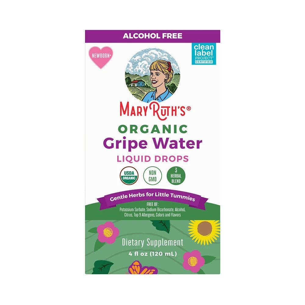 Organic Gripe Water Liquid Drops, Supplement for Babies
