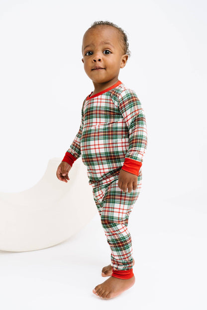 Christmas Plaid Bamboo Set