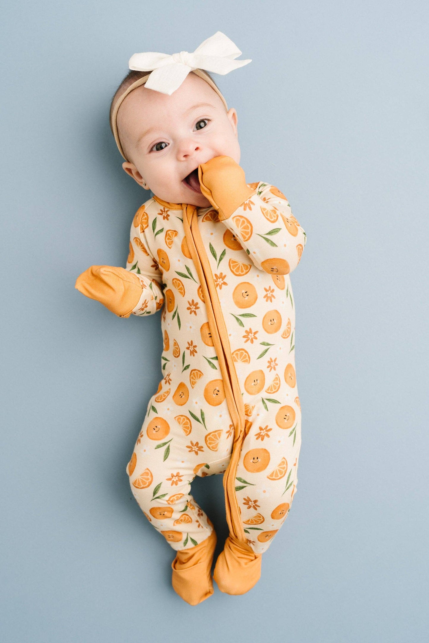 Orange Blossom Bamboo Sleeper: 2T