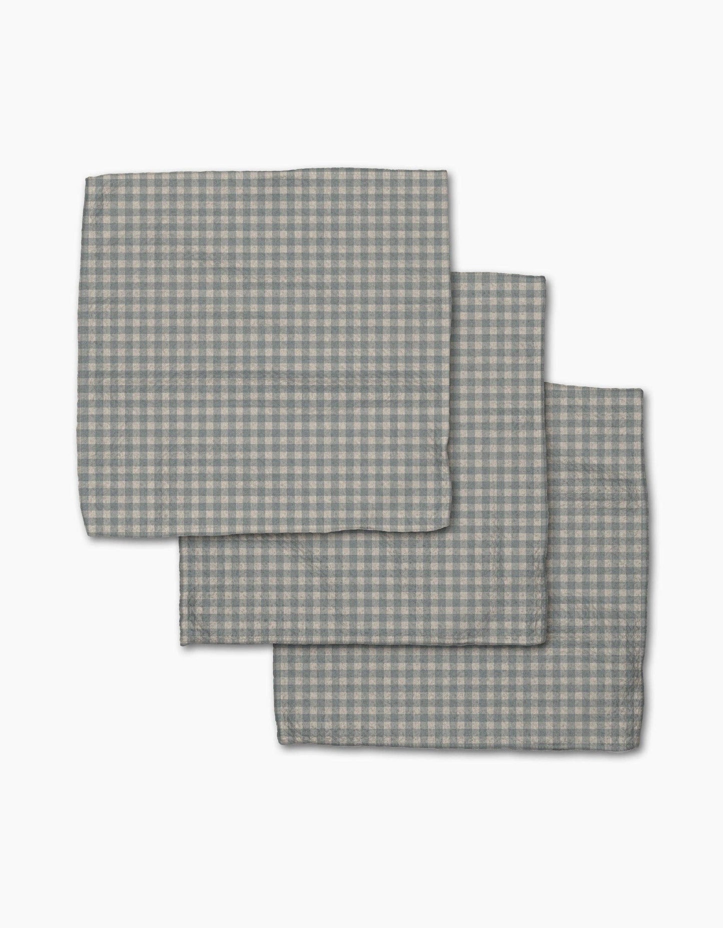 Tidepool Check Dishcloth Set