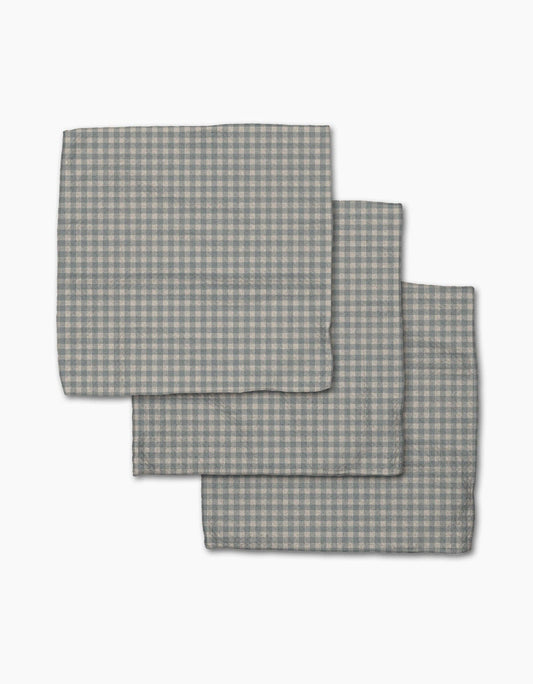 Tidepool Check Dishcloth Set