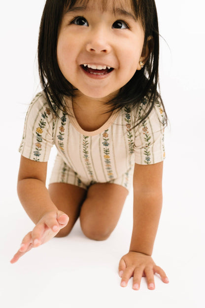 Dainty Daisy Bamboo Shorts Set