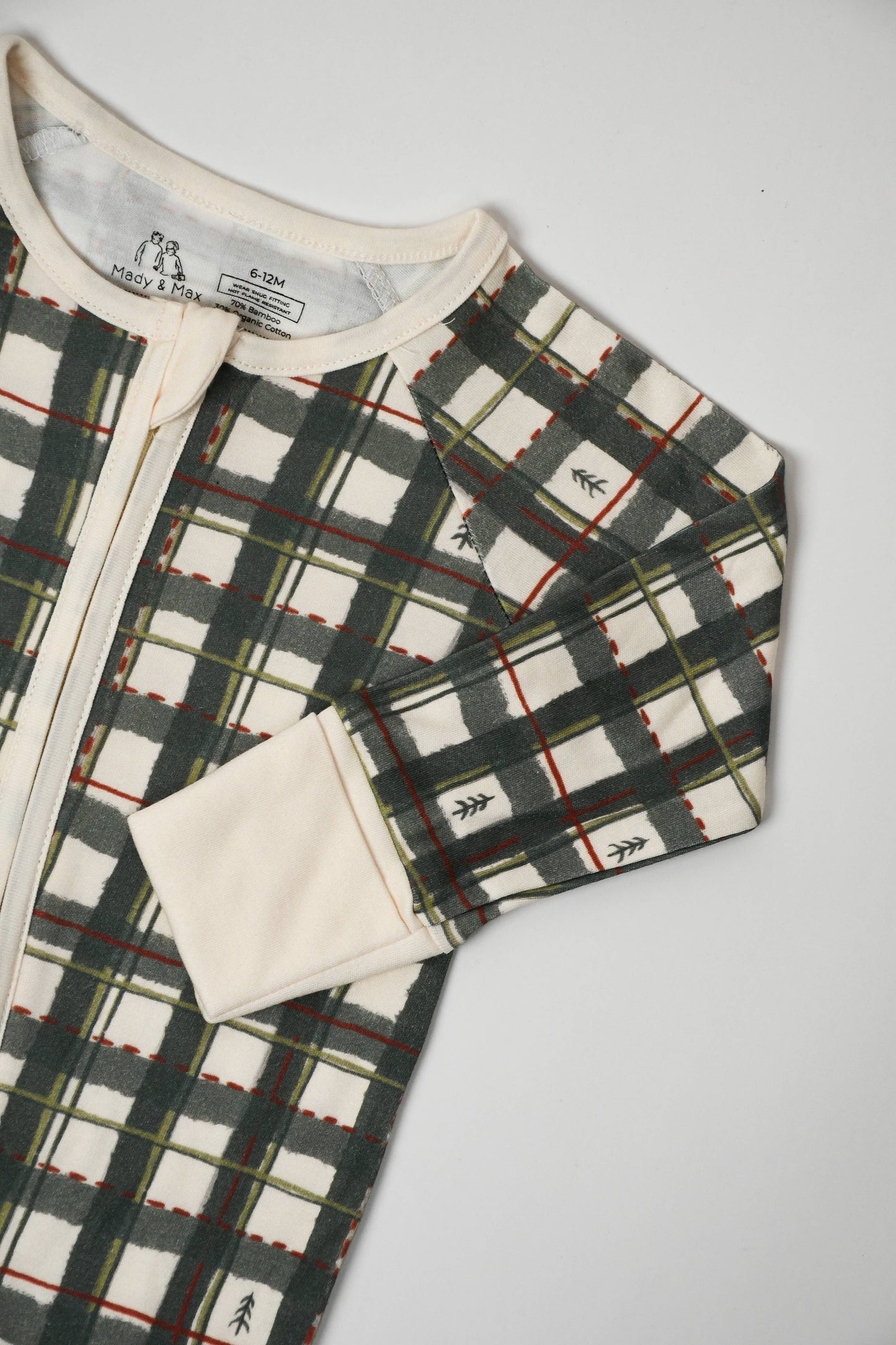 2-Way Zipper Convertible Pajama - Plaid