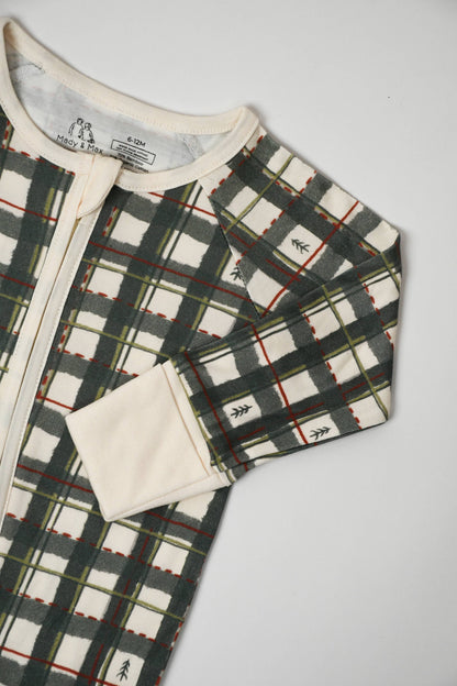 2-Way Zipper Convertible Pajama - Plaid