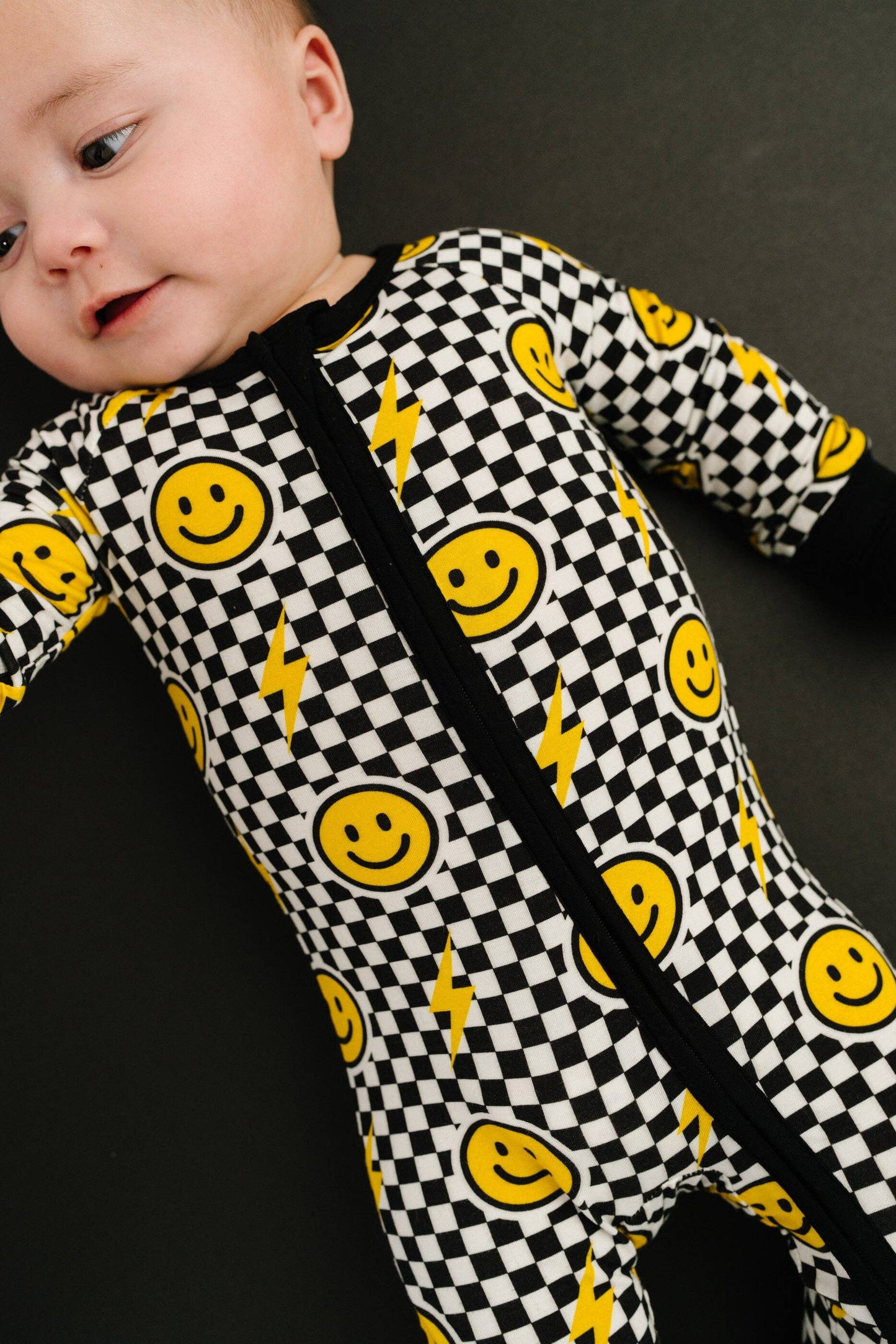 Black Bolt Check Bamboo Sleeper