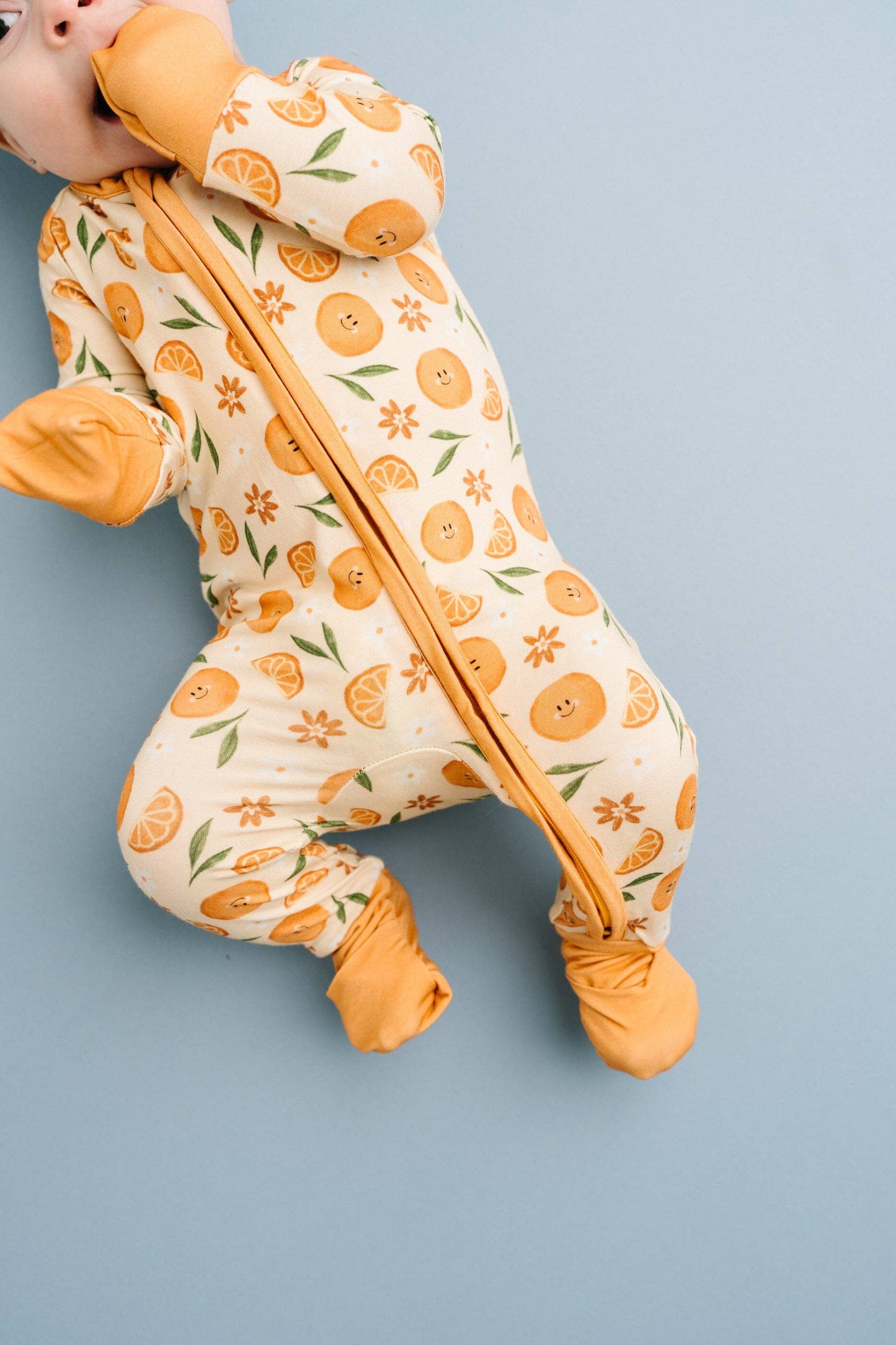 Orange Blossom Bamboo Sleeper: 2T