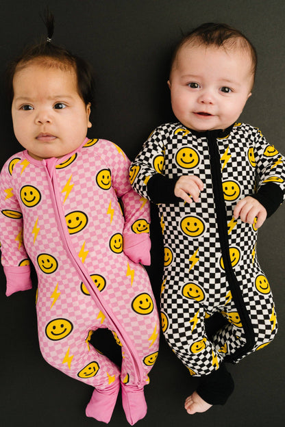 Black Bolt Check Bamboo Sleeper