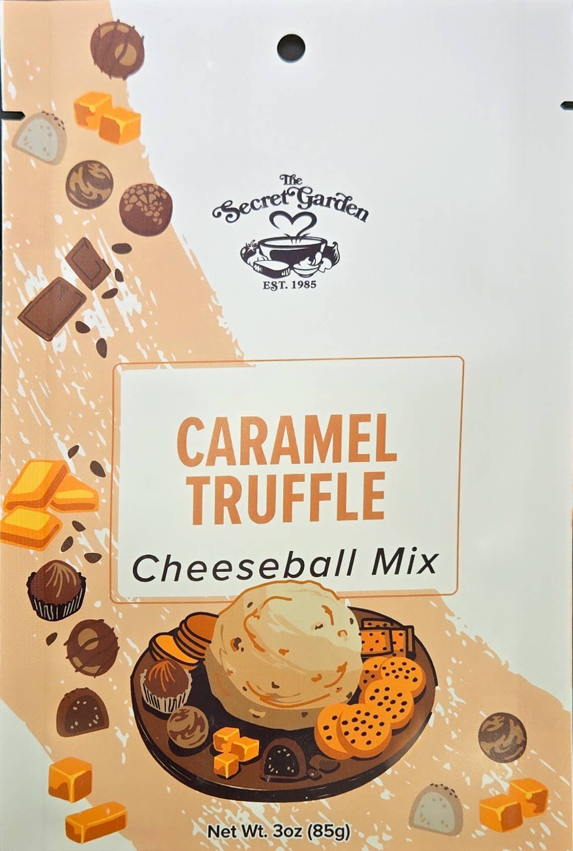 Caramel Truffle Dessert Cheeseball-Dip