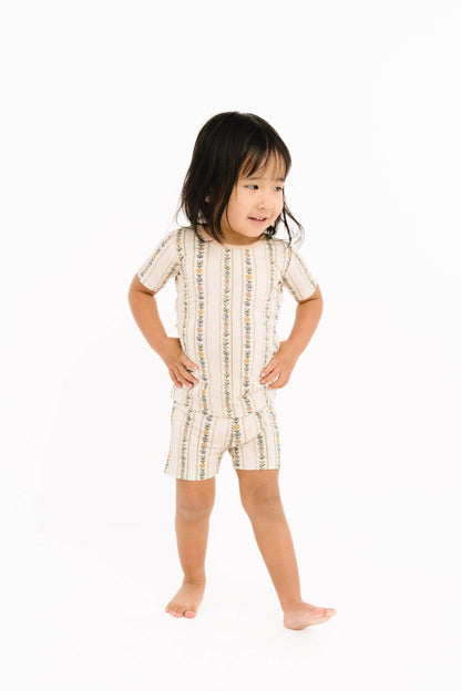 Dainty Daisy Bamboo Shorts Set