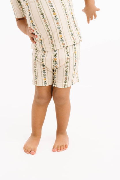 Dainty Daisy Bamboo Shorts Set