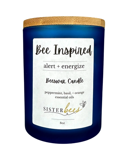 "Bee" Inspired - Alert + Energize - Glass + Bamboo