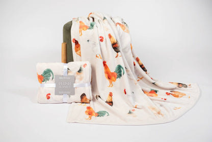 Chicken Plush Throw Blanket