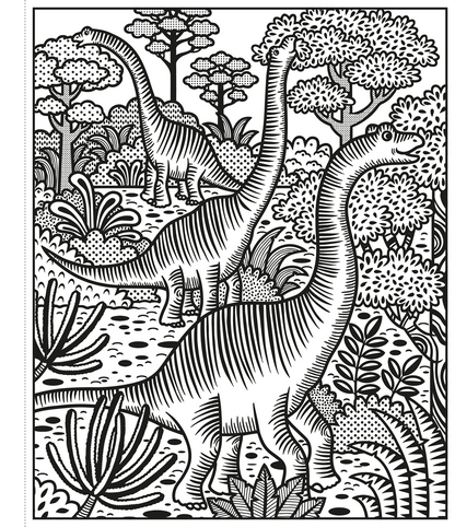 Dinosaurs Magic Painting Book : Usborne