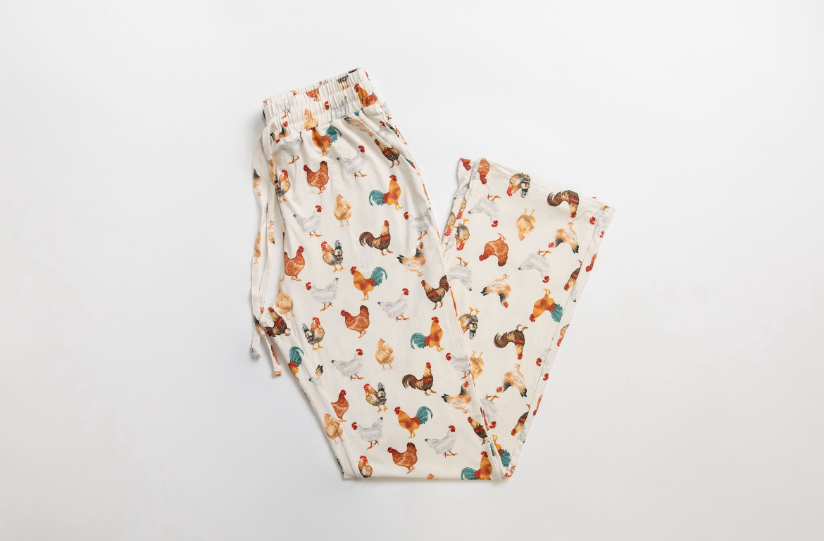 Chicken Bamboo Pajama Lounge Pants (Adult)