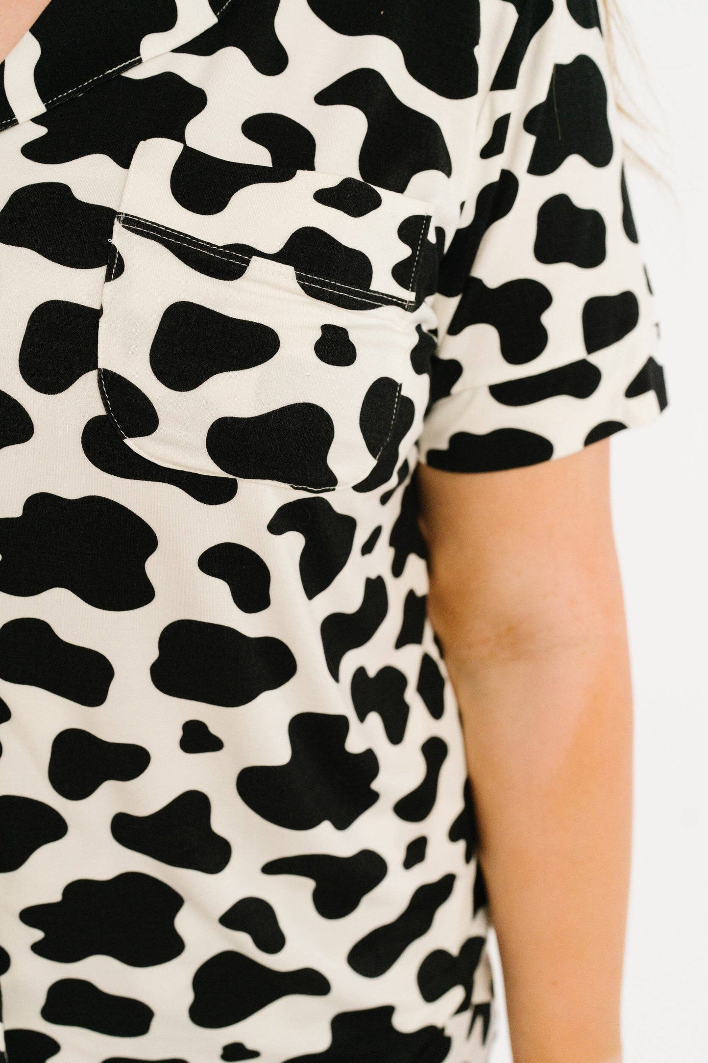 Classic Cow Women's Short Bamboo Set