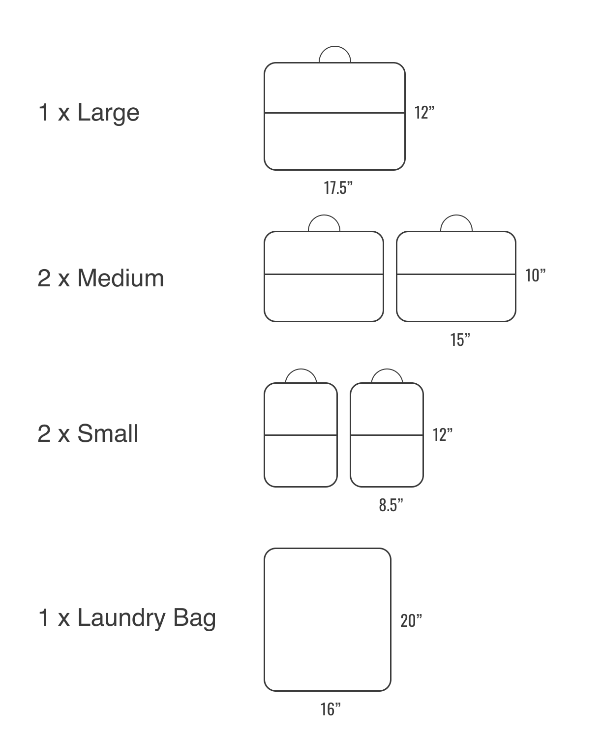 Wild Thing Packing Cube Set