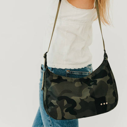 Sara Nylon Crossbody Bag: Camouflage