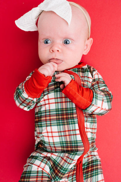 Christmas Plaid Bamboo Sleeper