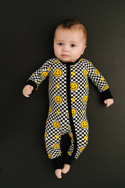 Black Bolt Check Bamboo Sleeper
