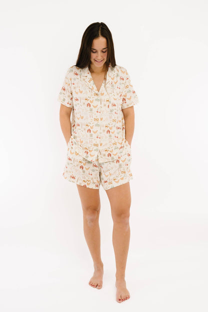 Country Morning Women's Short Bamboo Set