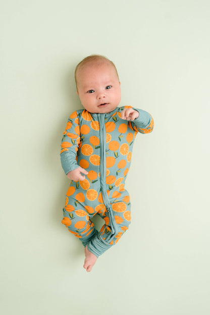 Orange Breeze Bamboo Sleeper: 0-3M