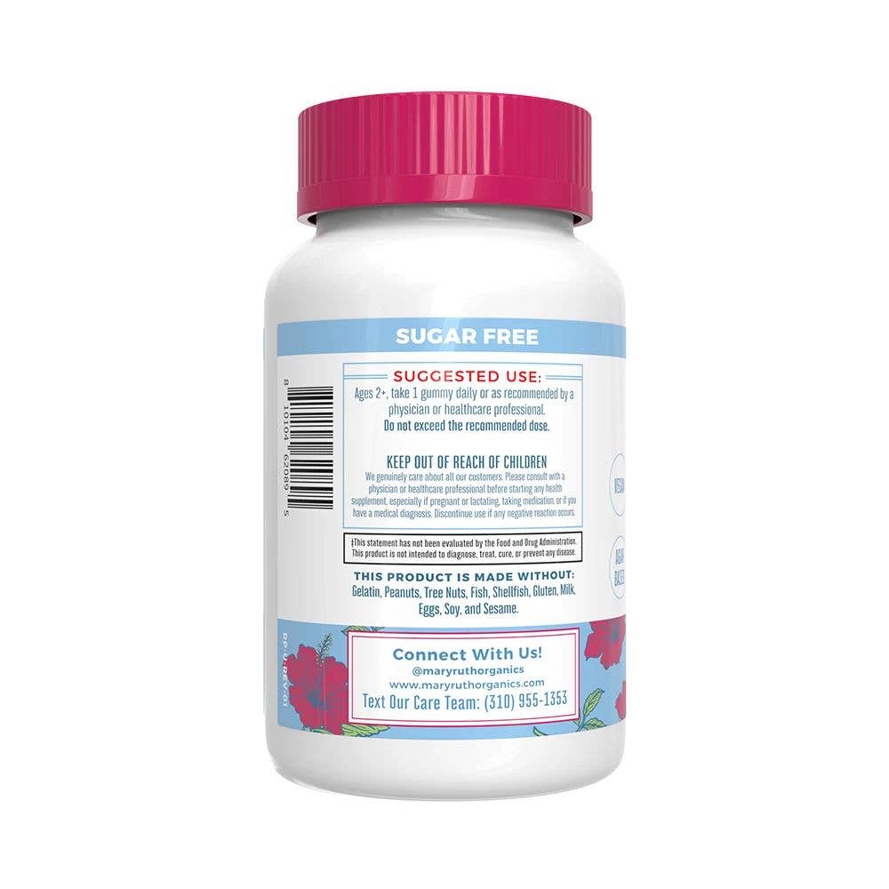 Kids Magnesium Calm Gummies, Hibiscus, Dietary Supplement