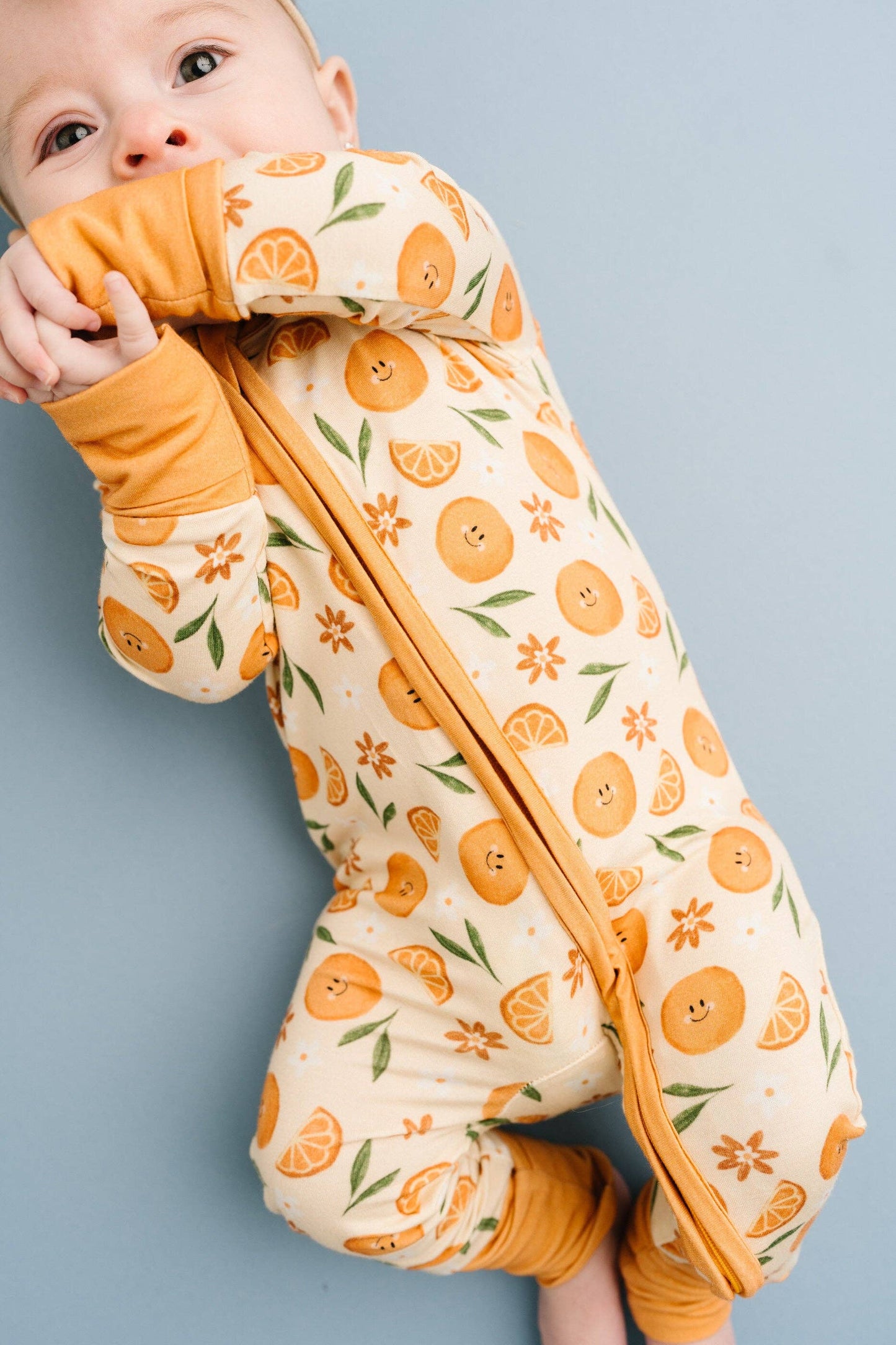 Orange Blossom Bamboo Sleeper: 2T