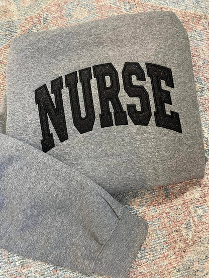Embroidered Nurse Sweatshirt