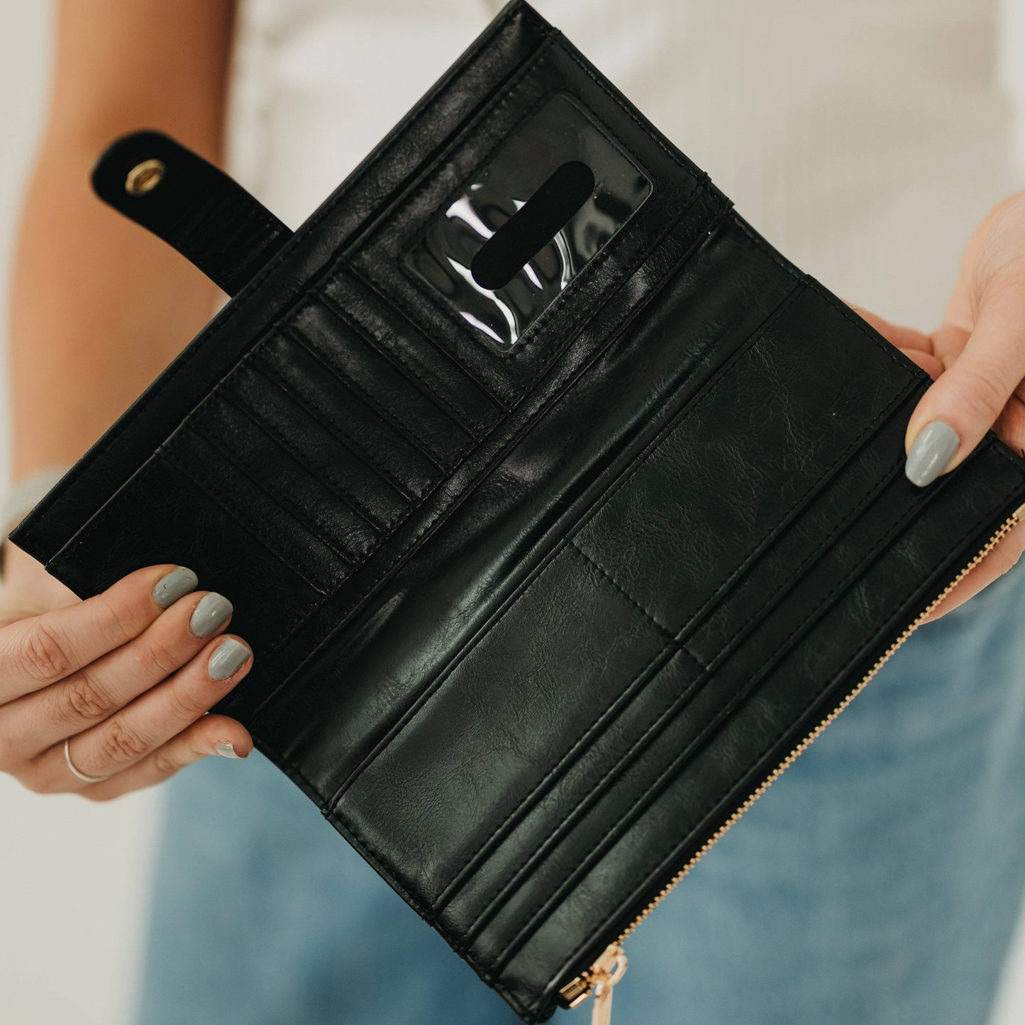 Essentials Carryall Wallet: Black