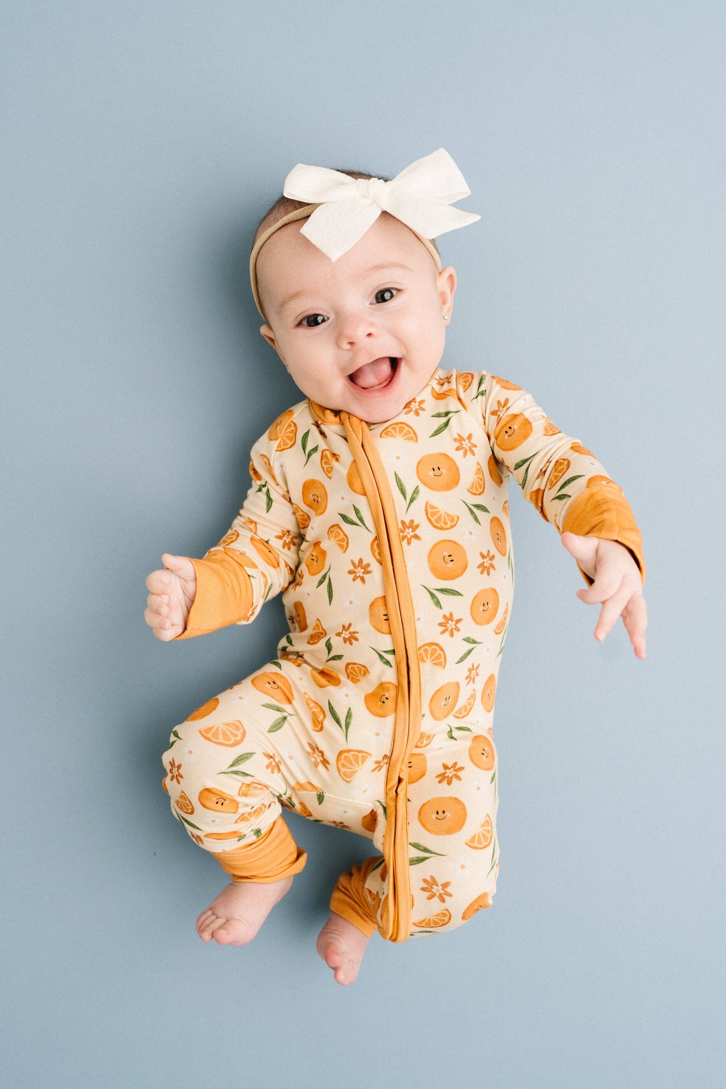 Orange Blossom Bamboo Sleeper: 2T