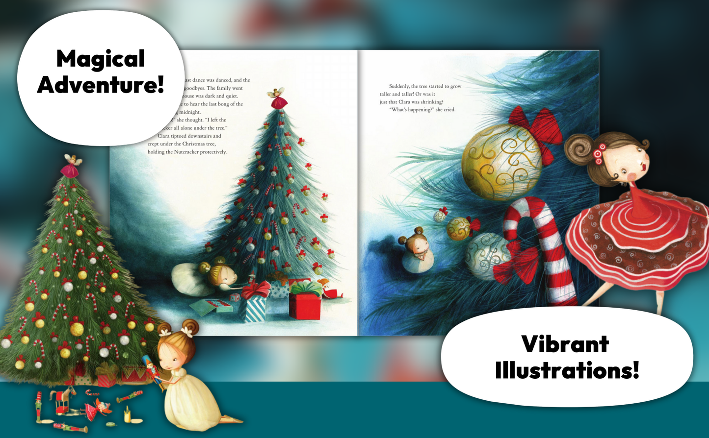 Nutcracker Large Hardcover Classic Christmas Picture Book