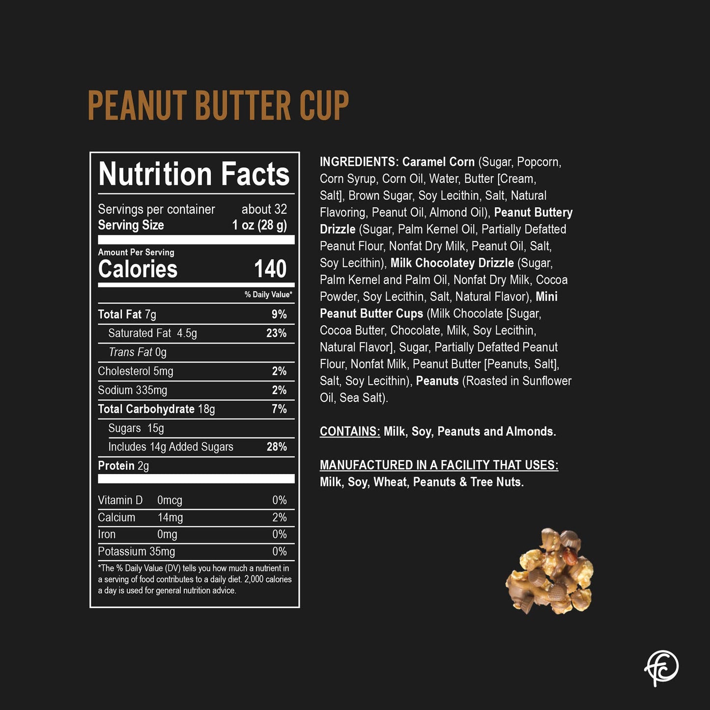 Peanut Butter Cup | Caramel Corn Chocolate Popcorn | bags