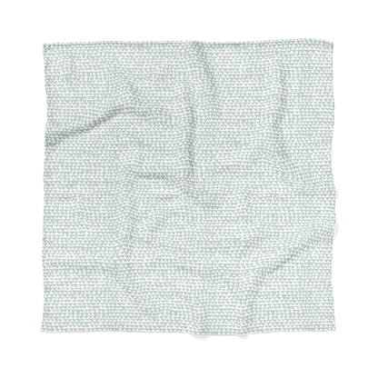 Muslin Swaddle Baby Blanket - Mountains Swaddle: Ice Blue