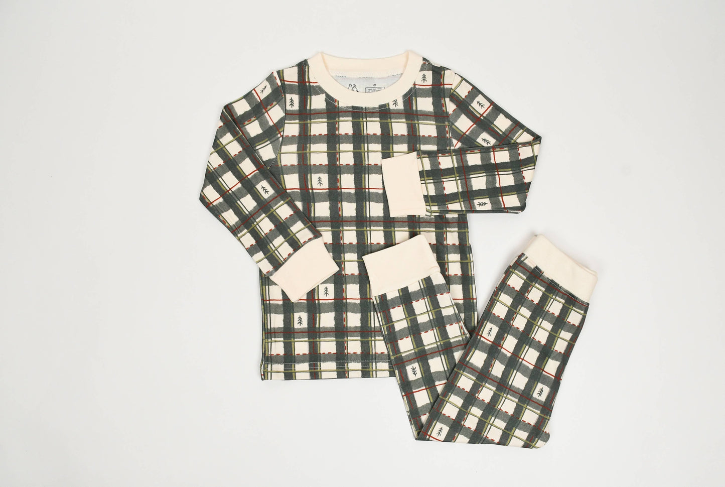 2 Piece Plaid Pajama