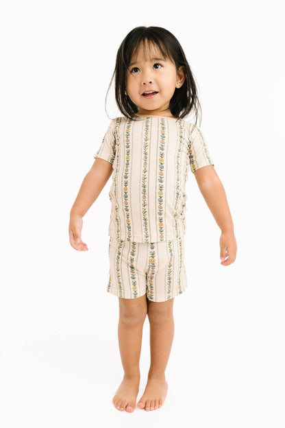 Dainty Daisy Bamboo Shorts Set