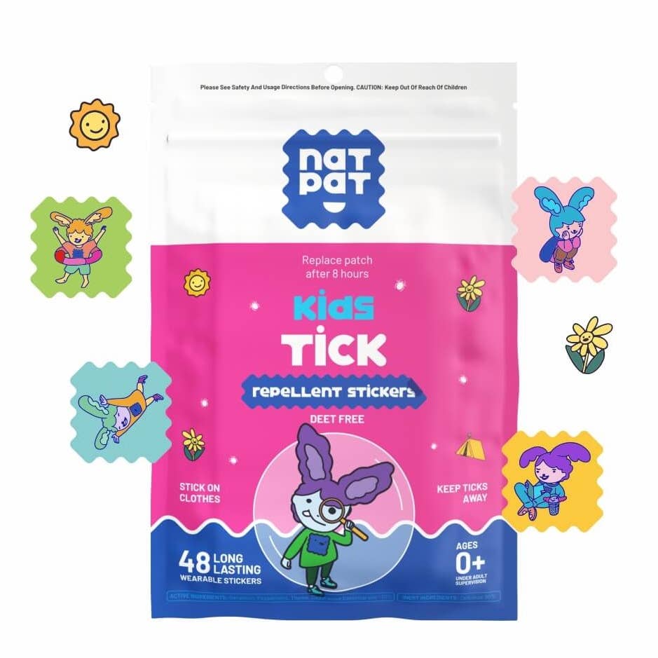 NATPAT Tick Repellent Stickers: Bug Patch, Safe for Kids