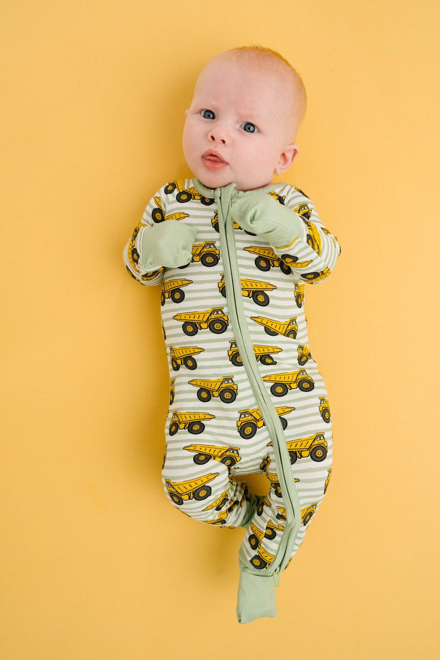 Dump Trucks Bamboo Sleeper: 0-3M