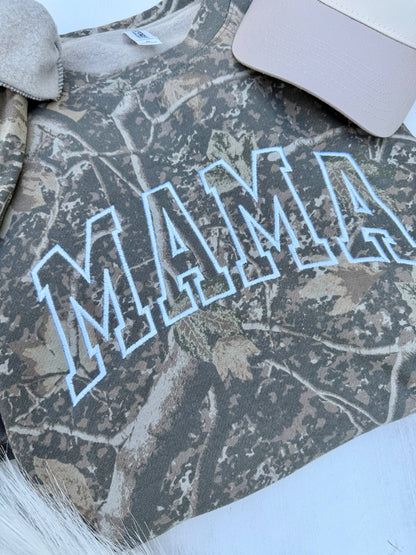 Camo Mama Embroidered Sweatshirt