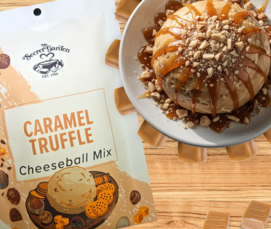 Caramel Truffle Dessert Cheeseball-Dip