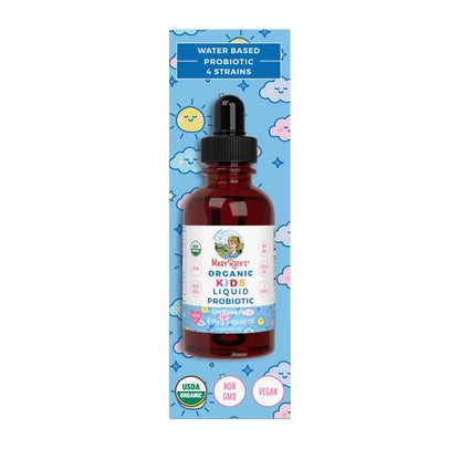 Organic Unflavored Kids Probiotic Liquid Drops, Vegan