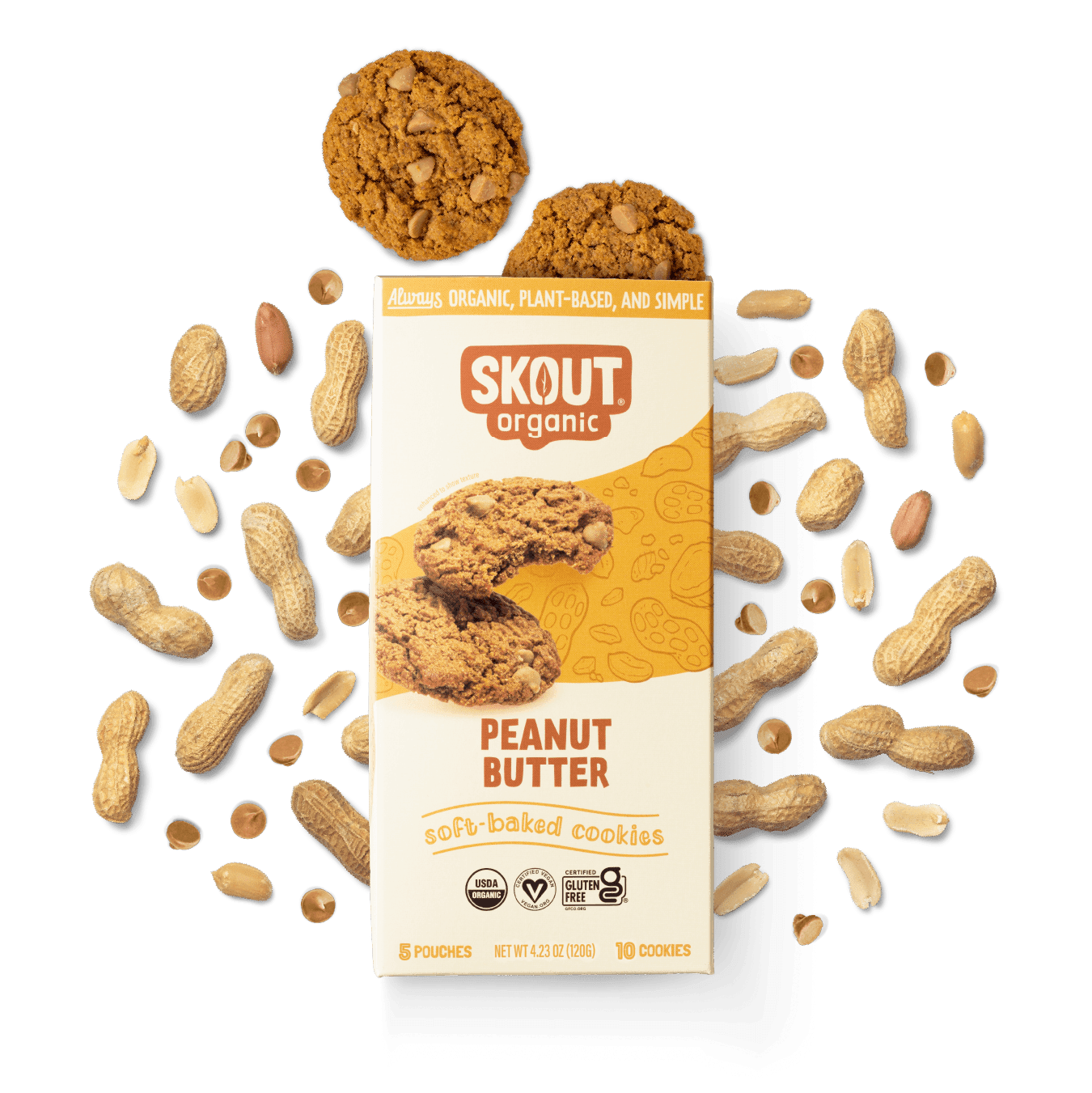 Skout Organic Peanut Butter Soft Baked Cookies | Gluten-Free