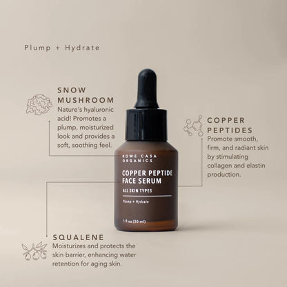 Copper Peptide Face Serum | 1 Oz