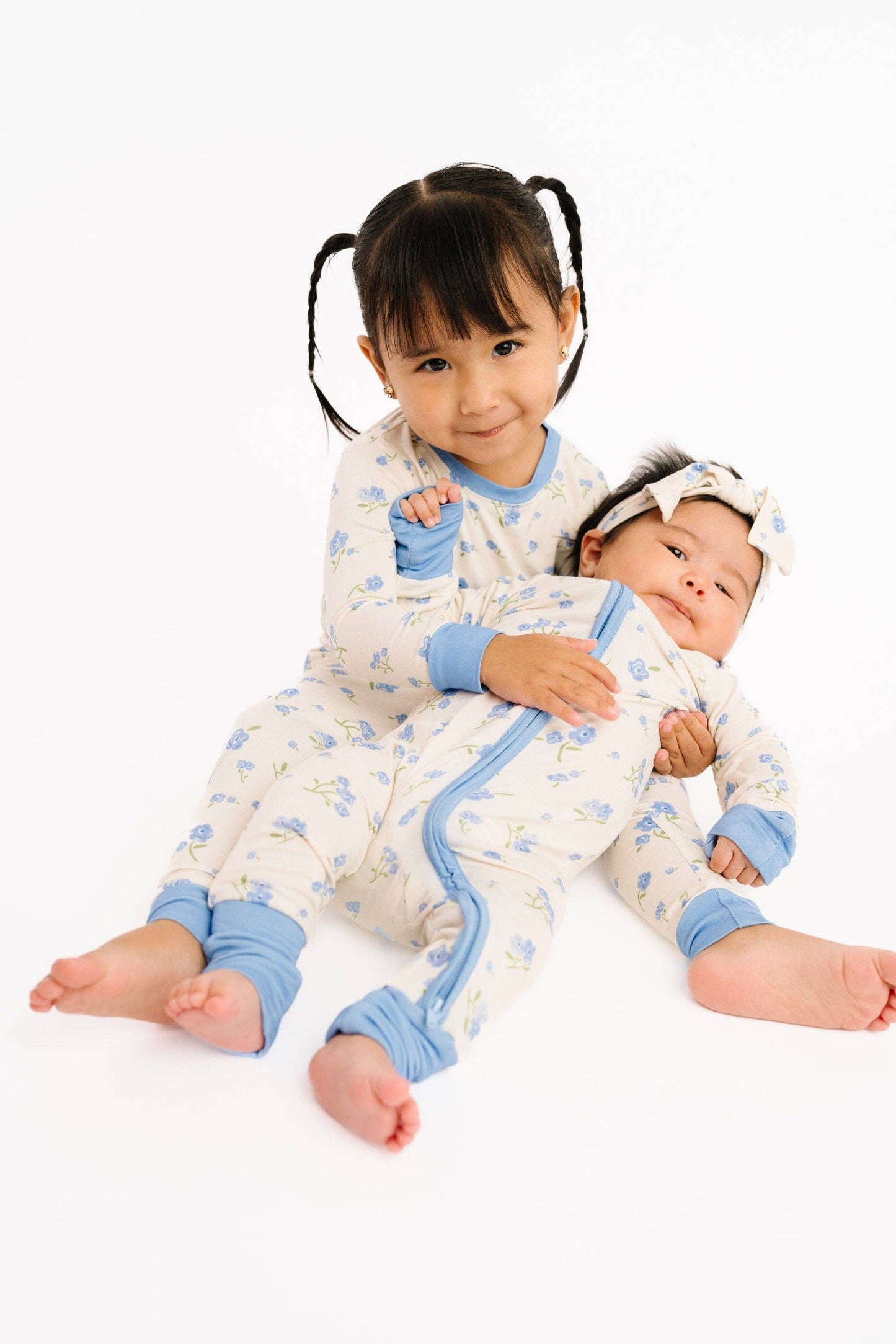 Blue Blooms Bamboo Sleeper: 0-3M