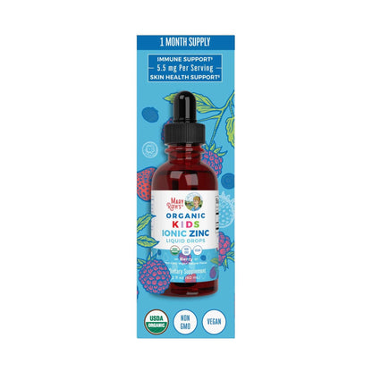 Berry Organic Kids Ionic Zinc Liquid Drops Supplement, Vegan