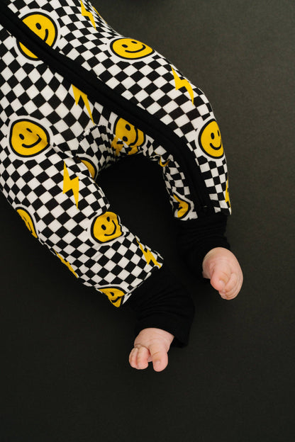 Black Bolt Check Bamboo Sleeper